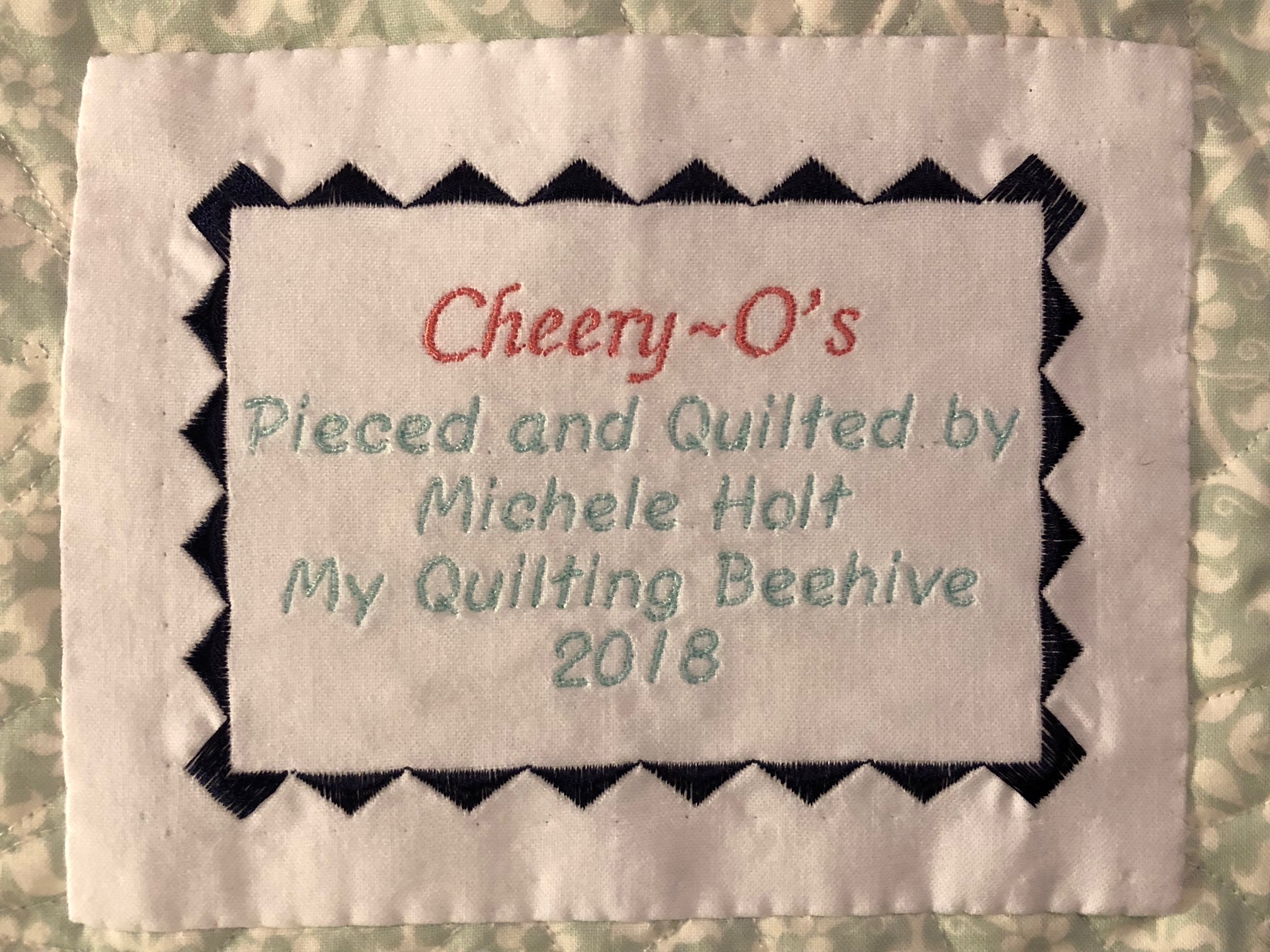 Sewing Label for Handmade Items One Custom 4.5 x5.5 inch Label Embroidered Quilt Label Personalized USA 